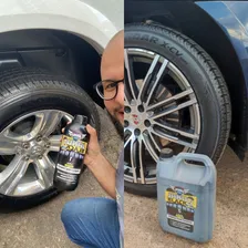 Pneu Pretinho Automotivo Resistente A Água 1 Litro Janublack Cor Preto Foto mini 4