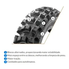 Pneu Traseiro 110-100-18 Borilli Exc Motocross/trilha/enduro Foto mini  3