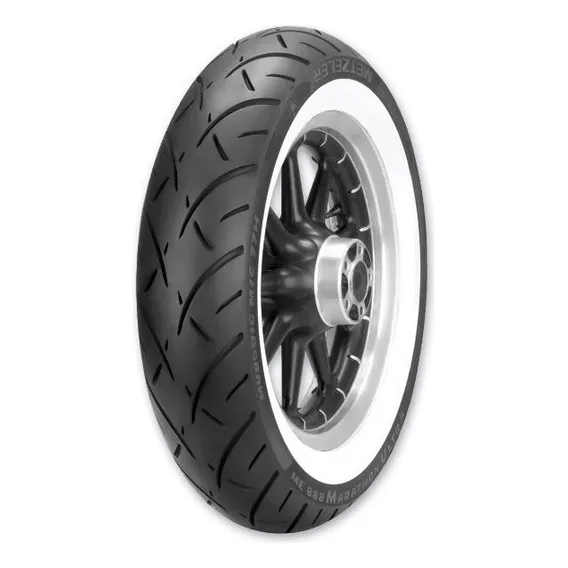 Pneu Traseiro Faixa Branca Harley 130/90-16 Metzeler Foto 1