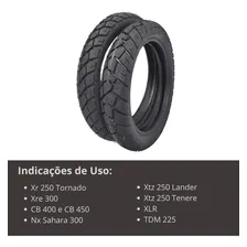 Pneu Xre300 Tornado 250 120/80-18 + 90/90-21 Foto mini 3