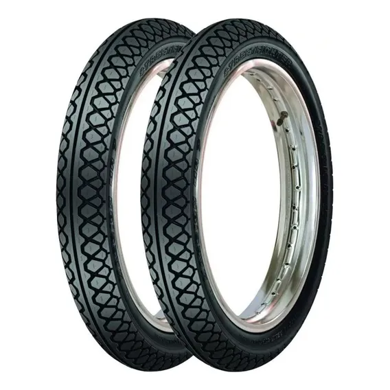 Pneu Yamaha Crypton 60/100-17 + 2.75-17 Street Maggion Foto 1