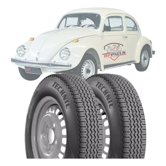 Pneus Aro 15 Fusca 5.60-15 79p Technic T-300 6 Lonas Foto 1