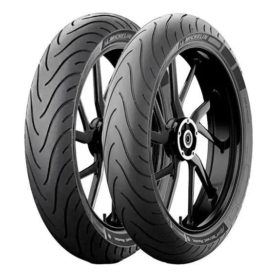 Pneus Michelin 110/70 R17 + 140/70 R17 Pilot Street Foto 1