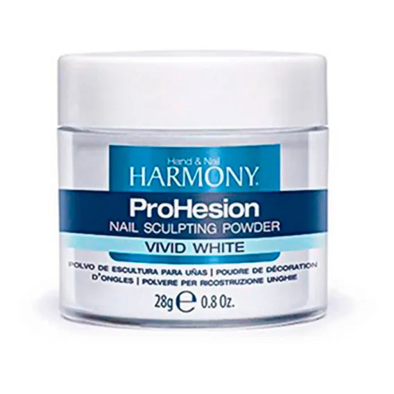 Pó Acrílico Harmony Prohesion Alongamento De Unhas 28g Cor Vivid White Foto 1