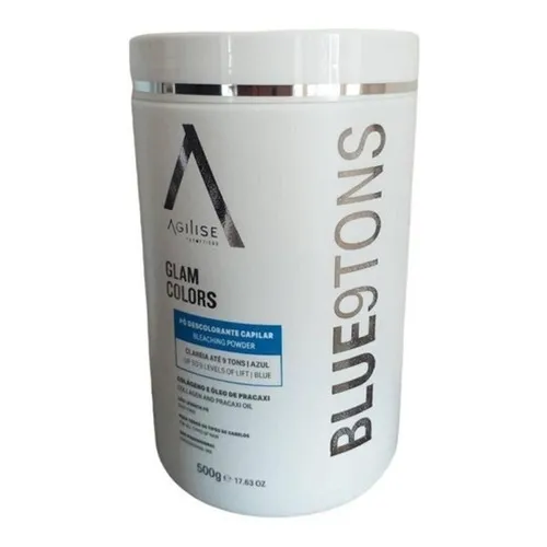 P贸 descolorante Agilise Cosme?ticos Glam Colors P贸 Descolorante Blue 9 tons Agilise 500g tom blue 9 tons x 500g Foto 1