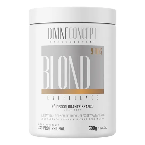 Pó Descolorante Branco Divine Concept 500g Foto 1