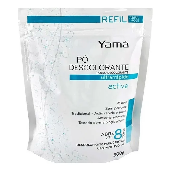 Pó Descolorante Refil Dust Free Active 300g Yamá Foto 1