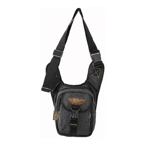 Pochete Cartucheira Unissex Bolsa De Perna Moto Festa Rave Cor Preto-preto Foto 1