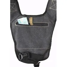 Pochete Cartucheira Unissex Bolsa De Perna Moto Festa Rave Cor Preto-preto Foto mini  3