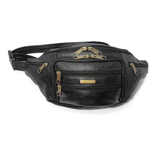 Pochete Masculina De Couro Legítimo Extra Grande Espaçosa Foto 1