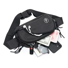 Pochete Masculina Multiuso Bolsa Cintura Transversal Moderna Foto mini 2