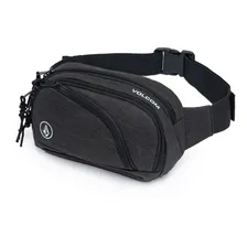 Pochete Masculina Multiuso Bolsa Cintura Transversal Moderna Foto mini 1