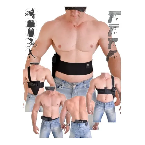 Pochete Militar Peitoral Abdominal, Temos Coldre Axilar Foto 1