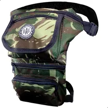 Pochete Perna Masculina Camping Motoboy 5 Bolsos Cartucheira Foto mini 1