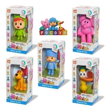 Pocoyo De Vinil + Elly Nina Loula Pato Kit 5 Bonecos Cardoso Foto mini 1