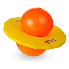 Pogobol Amarelo E Laranja Pula Pula Estrela Forma Redonda Foto mini 4