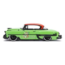 Poison Ivy Chevy Bel Air 1953 Jada Bombshells 1:24 Cor verde Foto mini  3