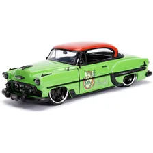 Poison Ivy Chevy Bel Air 1953 Jada Bombshells 1:24 Cor verde Foto mini  2