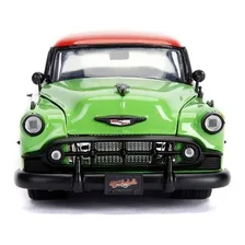 Poison Ivy Chevy Bel Air 1953 Jada Bombshells 1:24 Cor verde Foto mini 4