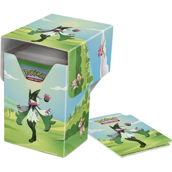 Pokémon Deck Box: Morning Meadow Meowscarada Idioma Inglês Pokémon Deck Holder Foto 1