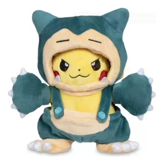 Pokémon Pikachu Cosplay Snorlax Plush Foto 1