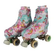 Polaina Cobre Botas Para Patins Estampa Unicórnio Tamanho G Foto mini  3