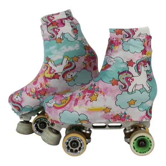 Polaina Cobre Botas Para Patins Estampa Unicórnio Tamanho G Foto 1