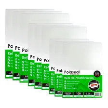Polaseal Kit 1200un Plástico Plastificação Crachá Cpf Rg Foto mini 1