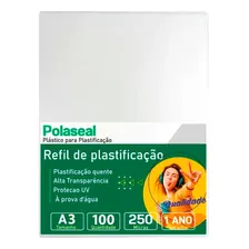 Polaseal Plástico Para Plastificação A3 303x426x0,10mm 100un Foto mini 1