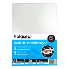 Polaseal Plástico Para Plastificação A4 220x307x0,07mm 20un Foto mini 2