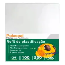 Polaseal Plástico Para Plastificação Cpf 66x99x0,10mm 100un Foto mini 1