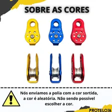 Polia Aluminio Corda Bombeiro Resgate Alpinismo 07mm A 12mm Foto mini 4