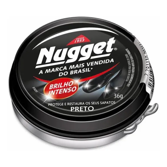 Polidor De Sapato Pasta Preto Nugget P/couro Sapato,bolsa Foto 1