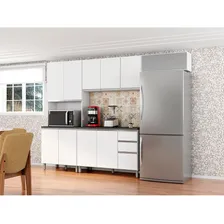 Poliman Móveis 12521 armário aéreo cozinha 3 portas evidence branco Foto mini  2