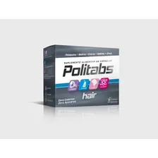 Politabs Hair - Suplemento Vitaminico - 60 Cáps Sabor Sem Sabor Foto mini 3