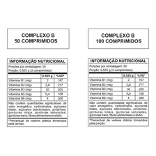 Polivitaminico Vitaminas Complexo B 100 Comprimidos Arte Nativa Foto mini 4