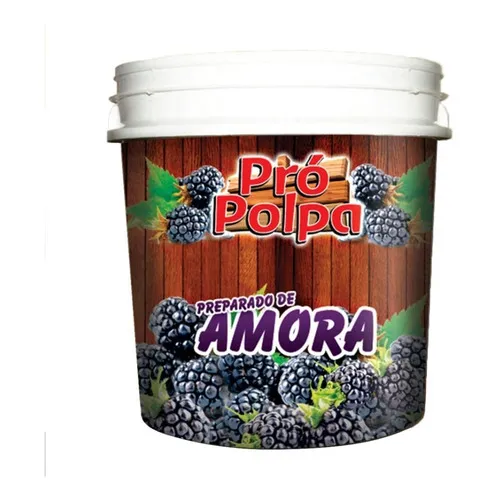 Polpa Pr贸 Polpa Amora 4,3kg Sorvetes Sucos Foto 1