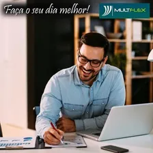 Poltrona Cadeira Escrit贸rio Diretor Fixa Costurada Base Ski Foto mini 4