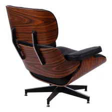 Poltrona Charles Eames Com Puff - Preto Foto mini 2