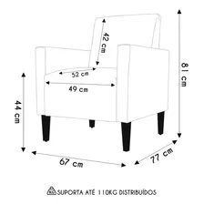 Poltrona De Amamentação Fixa Gabi Corino Branco Phoenix Foto mini 4