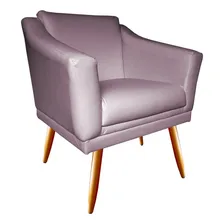 Poltrona Decorativa Agatha Suede Rosê Foto mini 1
