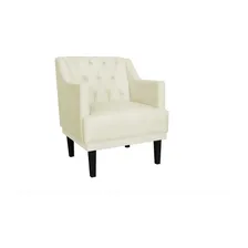 Poltrona Decorativa Alice Suede Bege Foto mini  2