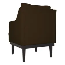 Poltrona Decorativa Juliete Suede Marrom Foto mini 3