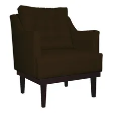 Poltrona Decorativa Juliete Suede Marrom Foto mini 1