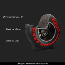 Poltrona Decorativa Pneu Wheel Seat P Zero Preto/vermelho Foto mini  3