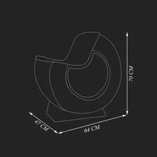 Poltrona Decorativa Pneu Wheel Seat P Zero Preto/vermelho Foto mini  2