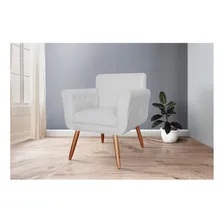 Poltrona Decorativa Sabrina Suede Cinza Foto mini 4