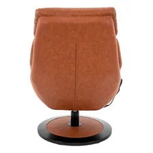 Poltrona Massagem Giratória Aquecimento Pu Caramelo Foto mini 4