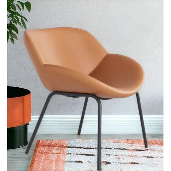 Poltrona Oslo Estofada Quatro Patas Em Ferro Wt Foto 1