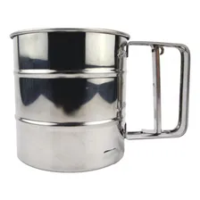 Polvilhador Grande Inox Peneirar Farinha Tapioca Com Gatilho Foto mini 4